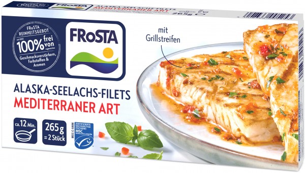 Alaska Seelachs Filets Mediterraner Art - Packshot