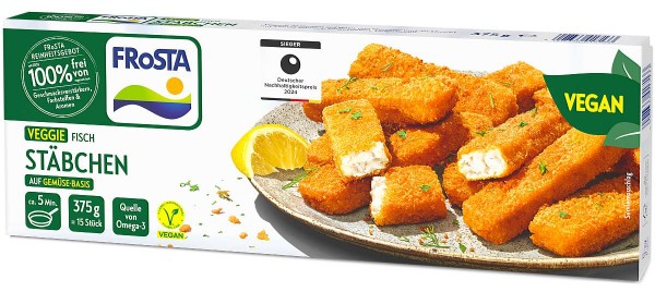 FRoSTA Veggie Fisch Stäbchen 375g Packshot